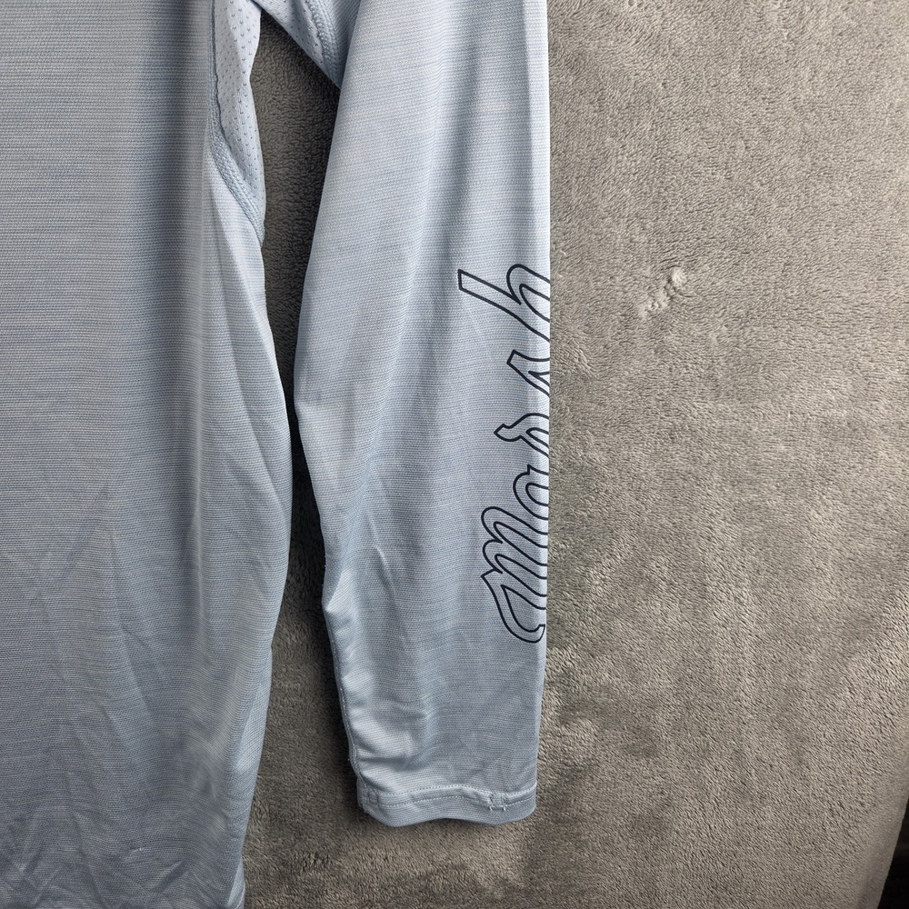 Marsh Wear Henley Hoodie Mens M Blue Lightweight Fishing Performance Pullover - Picture 4 of 11